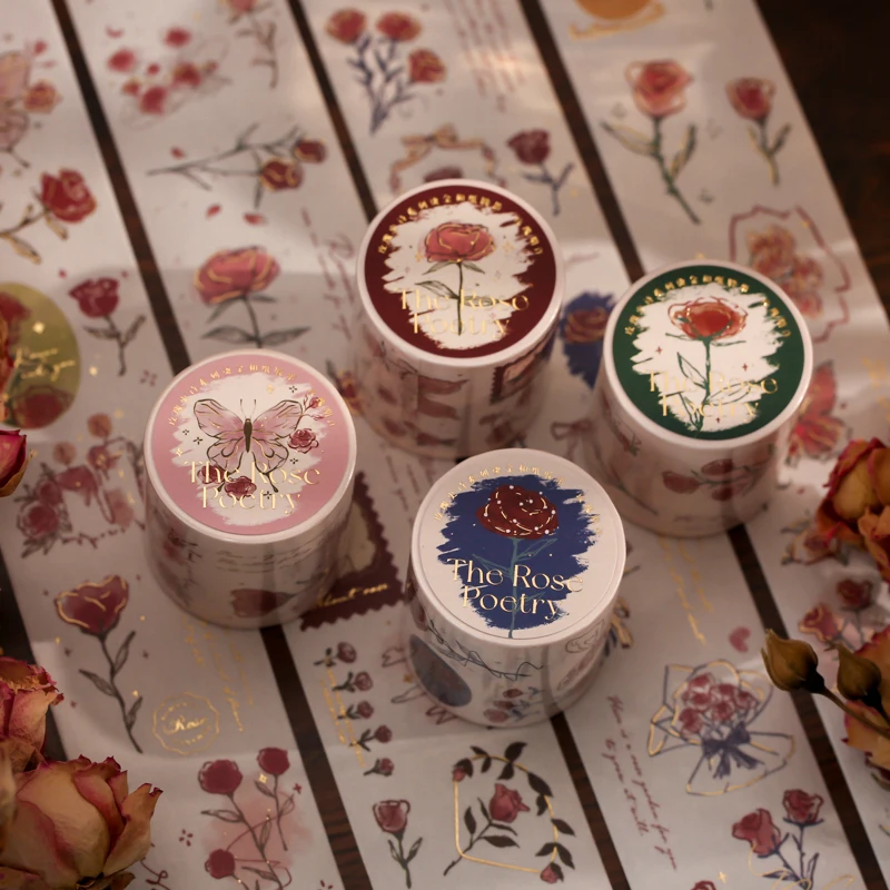 

8PCS/LOT rose epic series retro decorative special paper masking washi tape