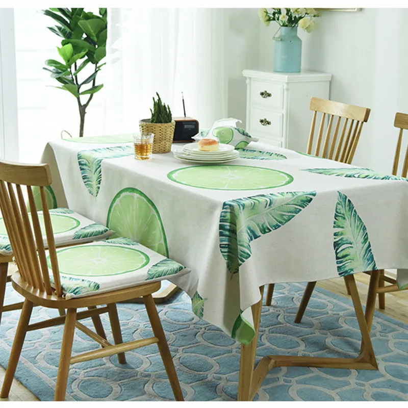 Tropical Lemon Plant Print Oil-Proof Waterproof Tablecloth Cotton Rectangle Home Decor Mantel Mesa Tapete
Tropical Lemon Plant Print Oil-Proof Waterproof Tablecloth Cotton Rectangle Home Decor Mantel Mesa Tapete