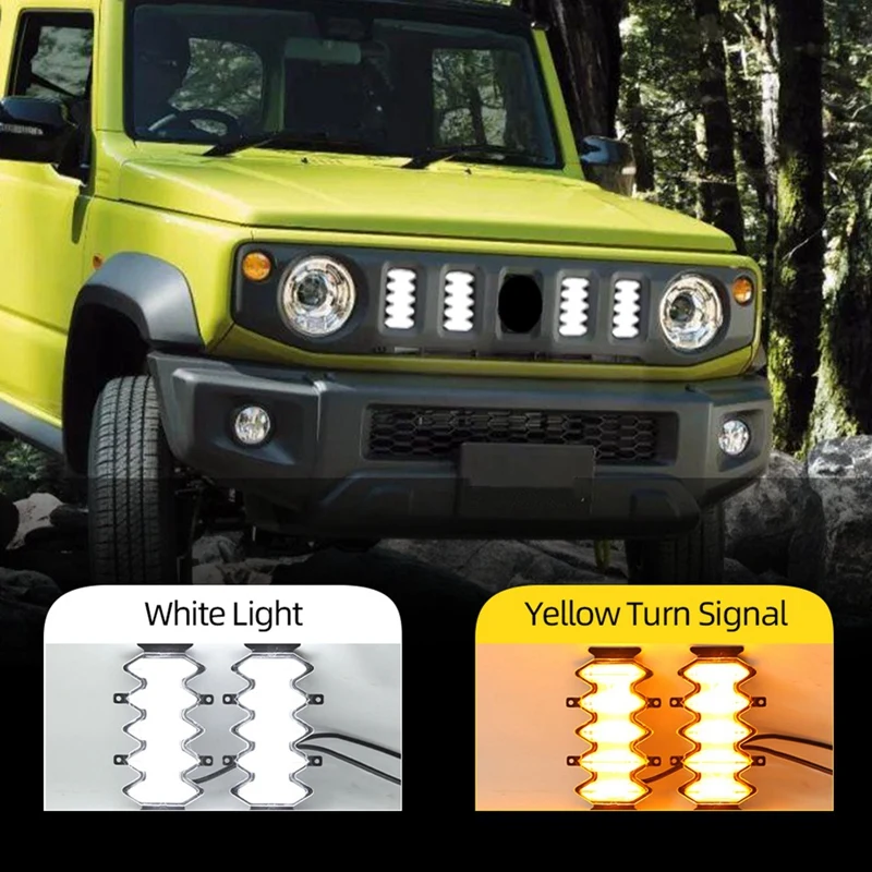 Turn Signal Lamps Front Grille Lamps Yellow+White For Suzuki Jimny 2019-2022 Accessories
Turn Signal Lamps Front Grille Lamps Yellow+White For Suzuki Jimny 2019-2022 Accessories