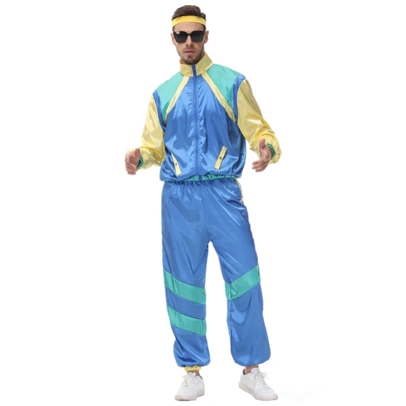 Men Halloween Hippie Costume Vintage 80s Hip Hop Disco Dress Up Cosplay Tracksuit Outfit
Men Halloween Hippie Costume Vintage 80s Hip Hop Disco Dress Up Cosplay Tracksuit Outfit