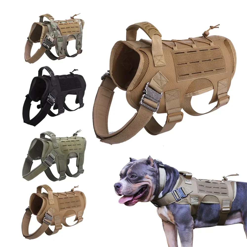 2022New Dog Tactical Harness Leash Military Quick Release Metal Buckle MOLLE Medium Large Service Dog Vest Training German Sheph
2022New Dog Tactical Harness Leash Military Quick Release Metal Buckle MOLLE Medium Large Service Dog Vest Training German Sheph