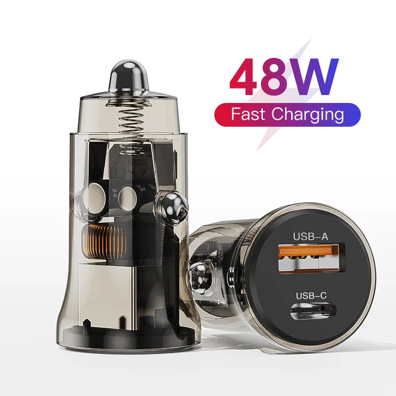EXUAN 48W USB Car Charger Fast Charge for Samsung Huawei Xiaomi iPhone 12/13 Type-C Fast Charge Car Phone Charger
EXUAN 48W USB Car Charger Fast Charge for Samsung Huawei Xiaomi iPhone 12/13 Type-C Fast Charge Car Phone Charger