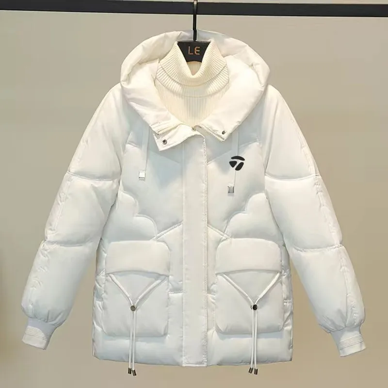 Winter Women's Golf Jackets Korean Fashion Hooded Sports Golf Wear Woman Loose Windbreak Thicken Warm Down Cotton Ladies Coats
Winter Women's Golf Jackets Korean Fashion Hooded Sports Golf Wear Woman Loose Windbreak Thicken Warm Down Cotton Ladies Coats