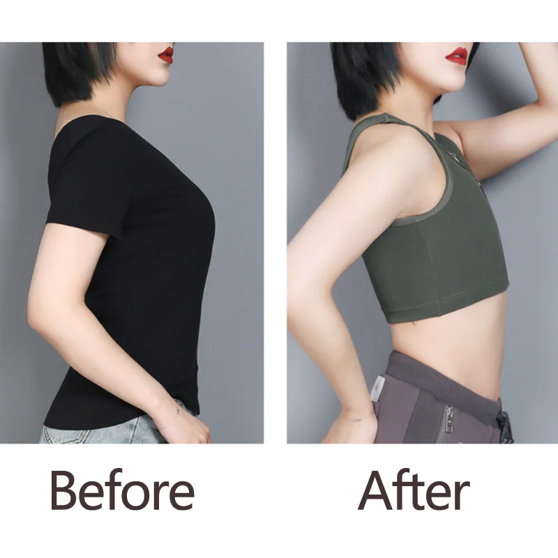 Trans Chest Binder Zipper Breast Binder No Bandage Tank Top S-4XL Breathable Lesbian Binder Cosplay FTM For Women
Trans Chest Binder Zipper Breast Binder No Bandage Tank Top S-4XL Breathable Lesbian Binder Cosplay FTM For Women