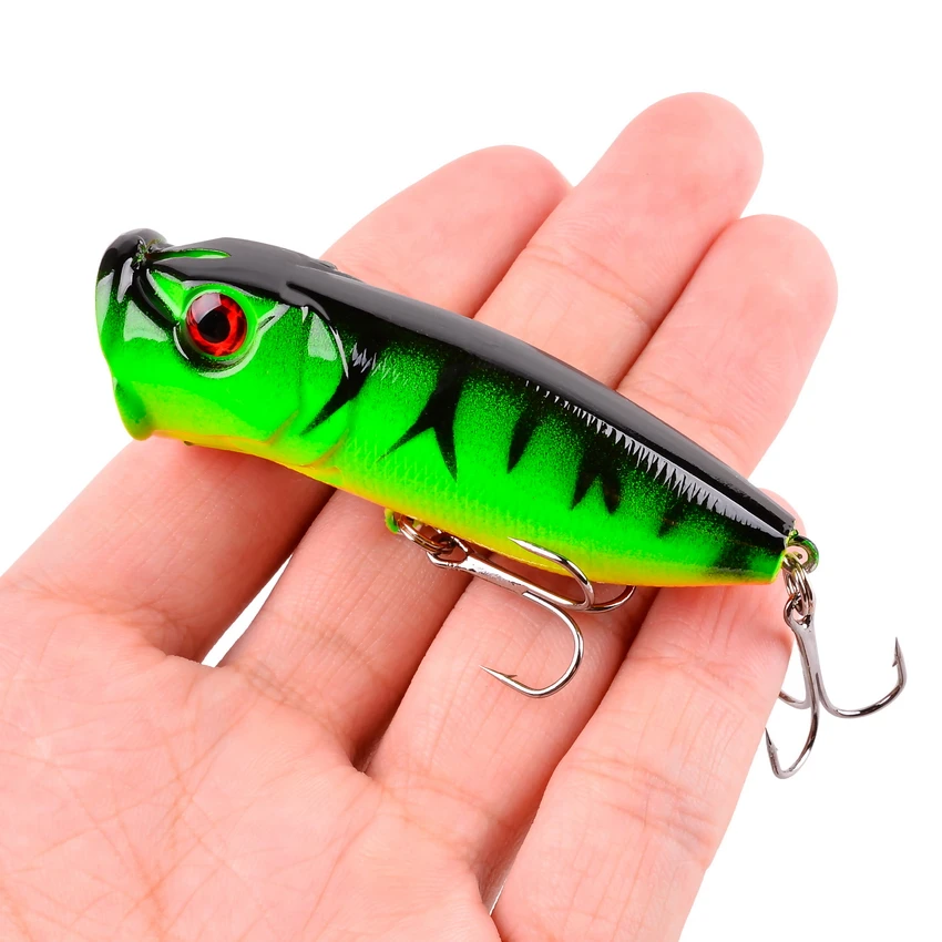 1PCS Fishing Lures 6.5cm/12g Topwater Popper Bait 5 Color Hard Bait Artificial Wobblers Plastic Fishing Tackle with 6# Hooks
1PCS Fishing Lures 6.5cm/12g Topwater Popper Bait 5 Color Hard Bait Artificial Wobblers Plastic Fishing Tackle with 6# Hooks