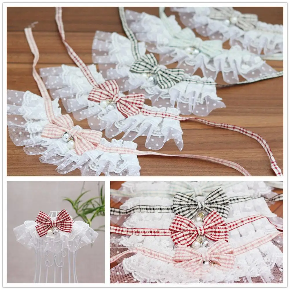 NEW Pet Cat Lace Saliva Towel With Bell Soft Breathable Plaid Printing Bow Bibs Pet Costume Accessories
NEW Pet Cat Lace Saliva Towel With Bell Soft Breathable Plaid Printing Bow Bibs Pet Costume Accessories