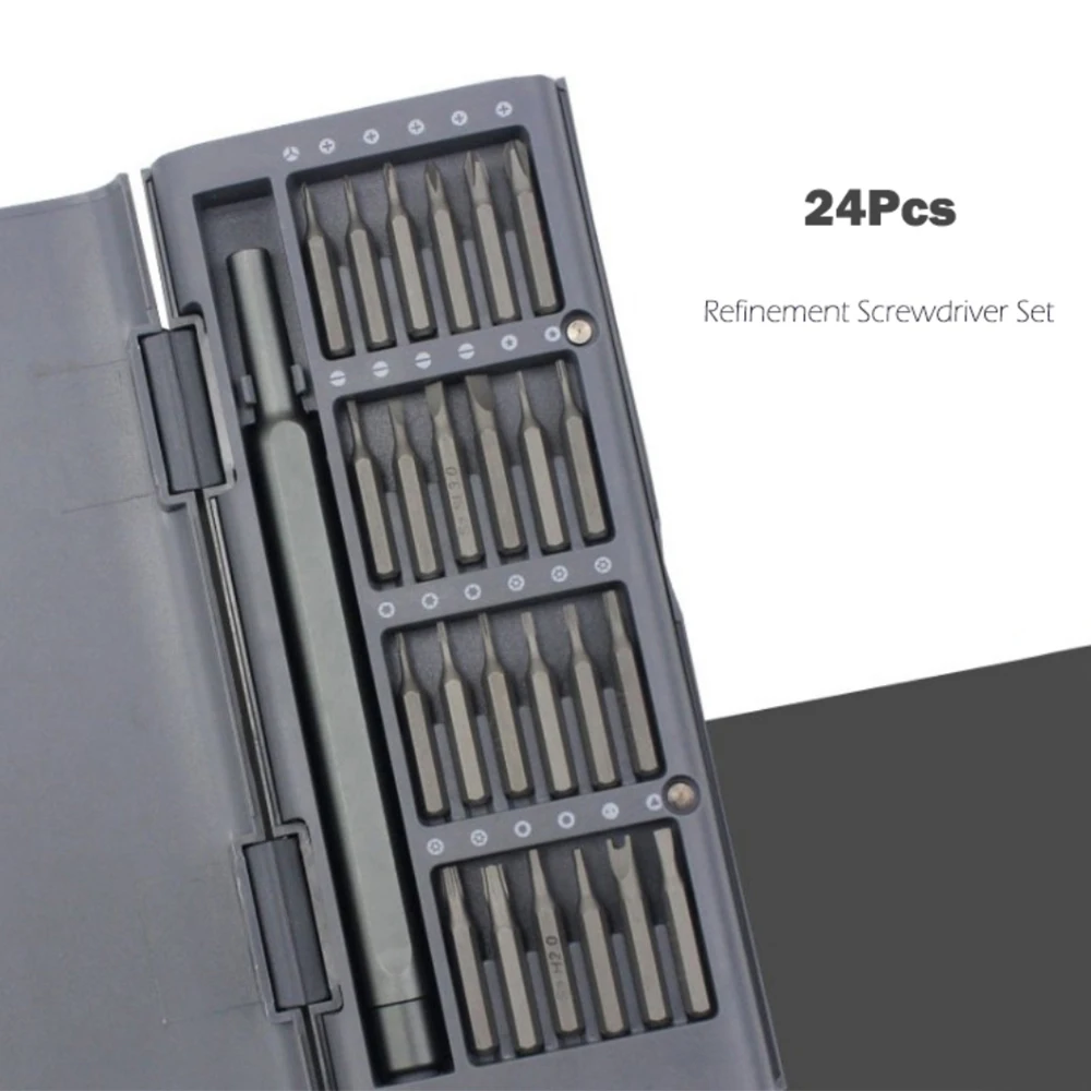 Repair Work Accessories 24 In 1 Multi-Purpose Screwdriver Set Magnetic Precision With Deep Hole Screw Bits Tool Drop Shipping 
Repair Work Accessories 24 In 1 Multi-Purpose Screwdriver Set Magnetic Precision With Deep Hole Screw Bits Tool Drop Shipping