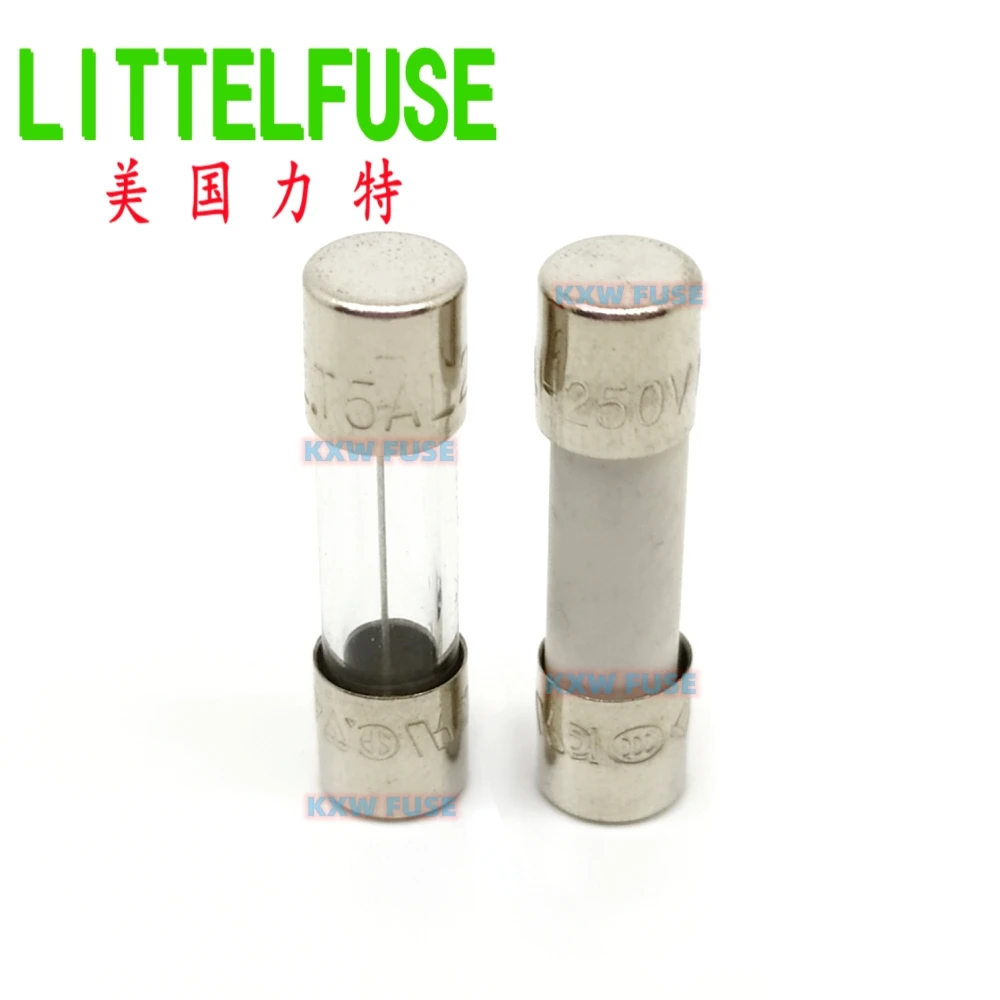 

Littelfuse 5x20mm Glass/Ceramic Fuse 0.5A 1A 1.6A 2A 2.5A 3.15A 4A 5A 6.3A 8A 10A 15A 16A 250V Time Lag/Fast acting/Slow blow