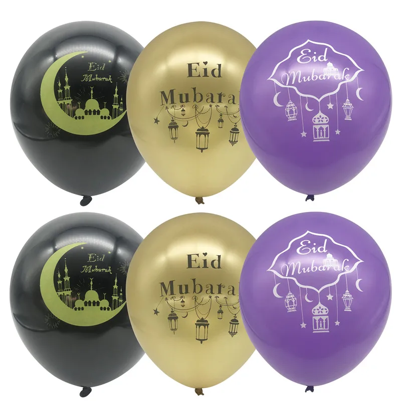 10Pcs 12inch Eid Mubarak Latex Balloons Ramadan Kareem Muslim Islamic Festival Confetti Balloon Eid Party Home Decor Supplies 
10Pcs 12inch Eid Mubarak Latex Balloons Ramadan Kareem Muslim Islamic Festival Confetti Balloon Eid Party Home Decor Supplies