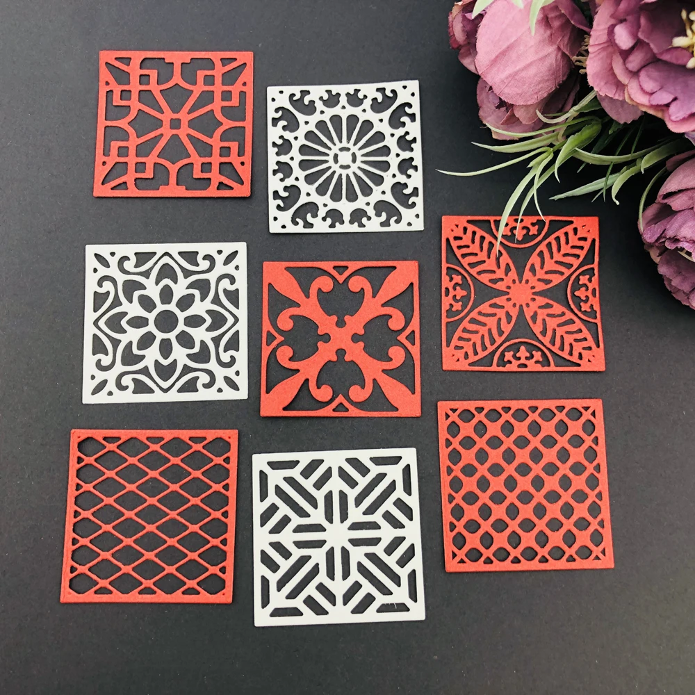 8 Style/set Hollow Square 2022 New Arrivals Cutting Dies Metal Scrapbooking Decoration Embossed Photo Album Card Handicrafts
8 Style/set Hollow Square 2022 New Arrivals Cutting Dies Metal Scrapbooking Decoration Embossed Photo Album Card Handicrafts