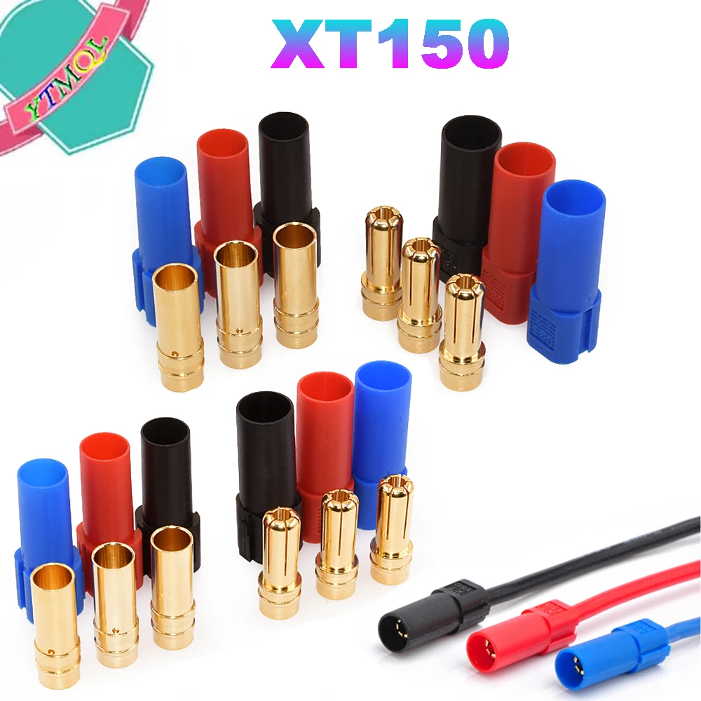 1pair XT150 Male Female Bullet Connector Plug the Upgrade For RC FPV Lipo Battery RC Quadcopter
1pair XT150 Male Female Bullet Connector Plug the Upgrade For RC FPV Lipo Battery RC Quadcopter
