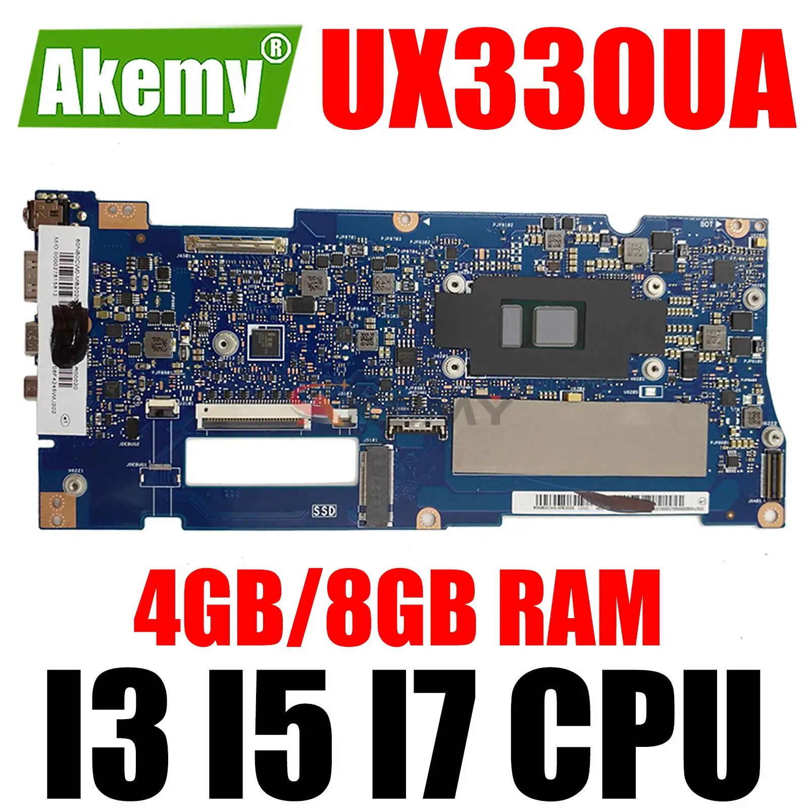 UX330U Motherboard 4GB 8GB RAM I3 I5 I7 6th Gen 7th Gen CPU for ASUS UX330UA UX330UAR UX330U U3000U Laptop Motherboard Mainboard
UX330U Motherboard 4GB 8GB RAM I3 I5 I7 6th Gen 7th Gen CPU for ASUS UX330UA UX330UAR UX330U U3000U Laptop Motherboard Mainboard