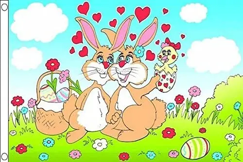 Easter Bunny Flag 3' x 5' - Easter Rabbit - Bunnies Flags 90 x 150 cm - Banner 3x5 ft
Easter Bunny Flag 3' x 5' - Easter Rabbit - Bunnies Flags 90 x 150 cm - Banner 3x5 ft