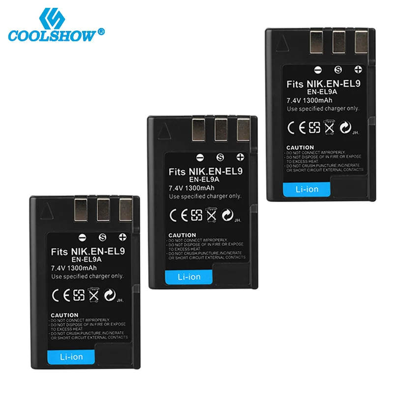 EN EL9 EL9A EN-EL9 Battery for Nikon D40 D40X D60 D3000 D5000 1300mah Digital Camera Batteries
EN EL9 EL9A EN-EL9 Battery for Nikon D40 D40X D60 D3000 D5000 1300mah Digital Camera Batteries