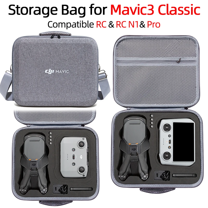 For RC/ RC PRO/ RC N1 Remote Control Storage Bag Portable Box Handbag Carrying Case for DJI Mavic 3 CLASSIC/MAVIC 3 Accessories
For RC/ RC PRO/ RC N1 Remote Control Storage Bag Portable Box Handbag Carrying Case for DJI Mavic 3 CLASSIC/MAVIC 3 Accessories