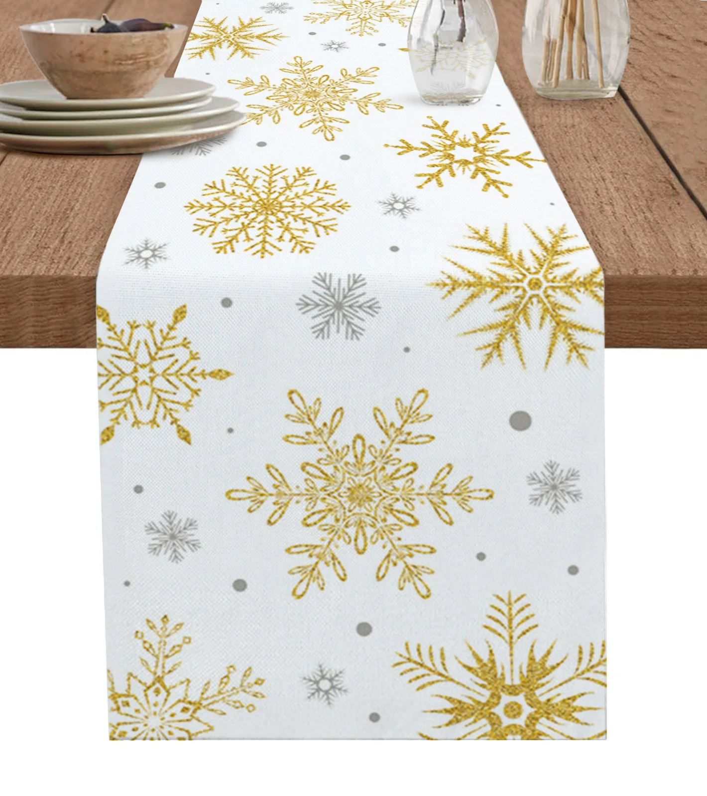 Home Decor Table Runner Wedding Decoration Tablecloth Kitchen Table RunnersChristmas Snowflake Texture
Home Decor Table Runner Wedding Decoration Tablecloth Kitchen Table RunnersChristmas Snowflake Texture