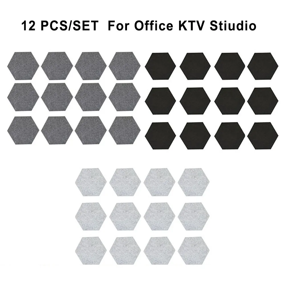 12PCS Hexagon Sound Absorbing Panels Acoustic Wall Absorcion Proofing Insulation For Recording Studio Insulator Door Sealing
12PCS Hexagon Sound Absorbing Panels Acoustic Wall Absorcion Proofing Insulation For Recording Studio Insulator Door Sealing