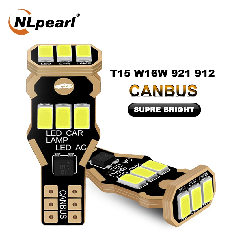 Сигнальная лампа NLpearl, 2 шт., W16W T15, светодиодсветодиодный лампа 9SMD 5630, чип T15 светодиодный, Canbus 912, 921, резервные огни для автомобиля, резервный с...
Сигнальная лампа NLpearl, 2 шт., W16W T15, светодиодсветодиодный лампа 9SMD 5630, чип T15 светодиодный, Canbus 912, 921, резервные огни для автомобиля, резервный с...