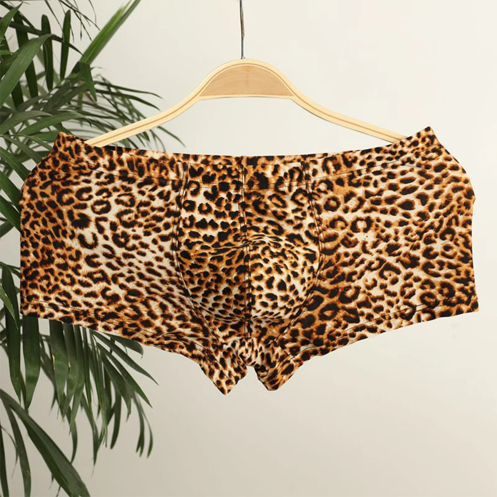 Men Trunks Leopard Boxers Male Underwear U Convex Panties Soft Underpants Lingerie Fitness Shorts Hombre Male Elastic Panties A5
Men Trunks Leopard Boxers Male Underwear U Convex Panties Soft Underpants Lingerie Fitness Shorts Hombre Male Elastic Panties A5