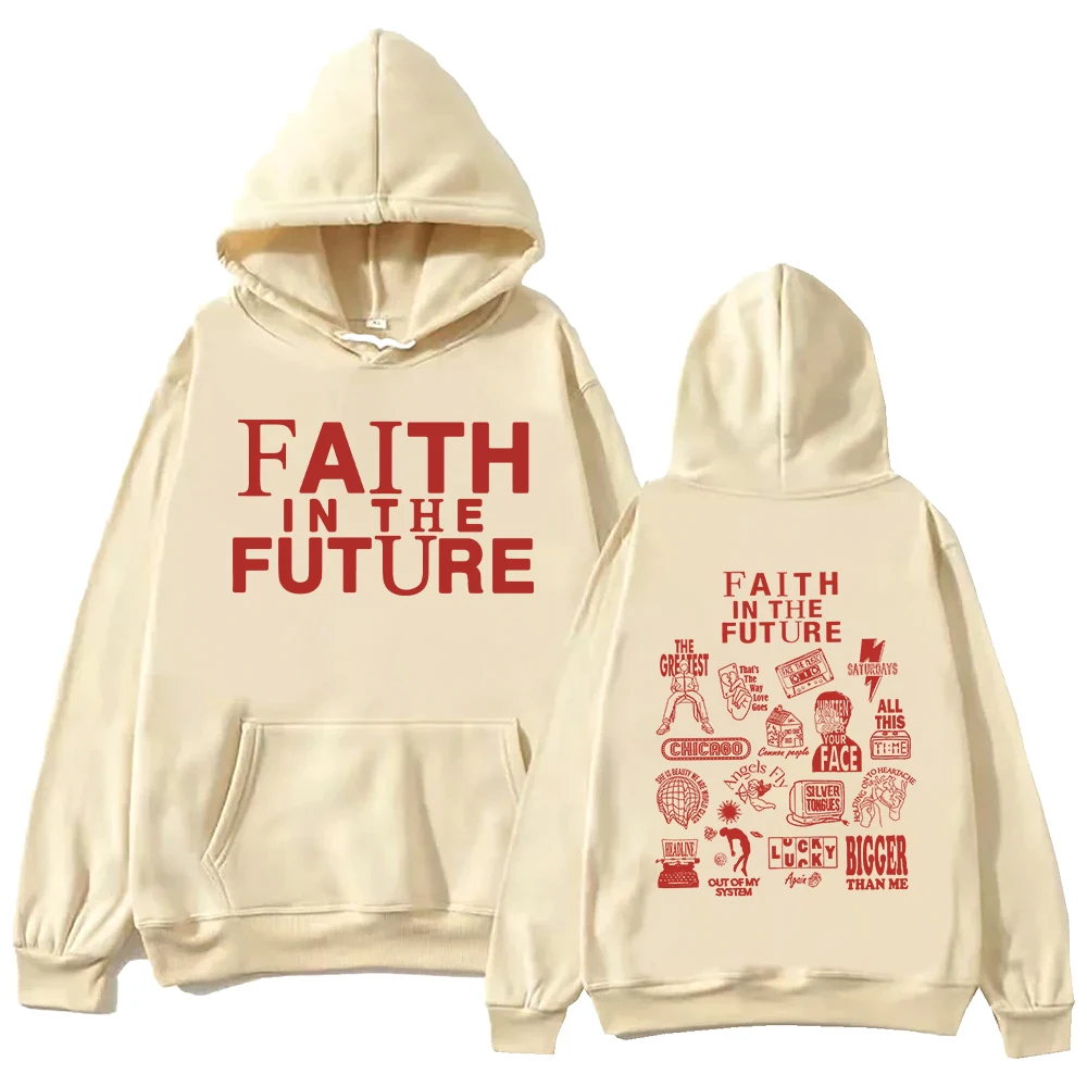 Мужская толстовка с капюшоном Faith in The Future модная винтажная Толстовка большого