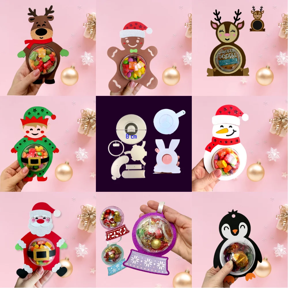 New 2023 Christmas 8cm Candy Holder Dome Metal Cutting Dies DIY for Scrapbook Making Album Paper Cards Decorative
New 2023 Christmas 8cm Candy Holder Dome Metal Cutting Dies DIY for Scrapbook Making Album Paper Cards Decorative
