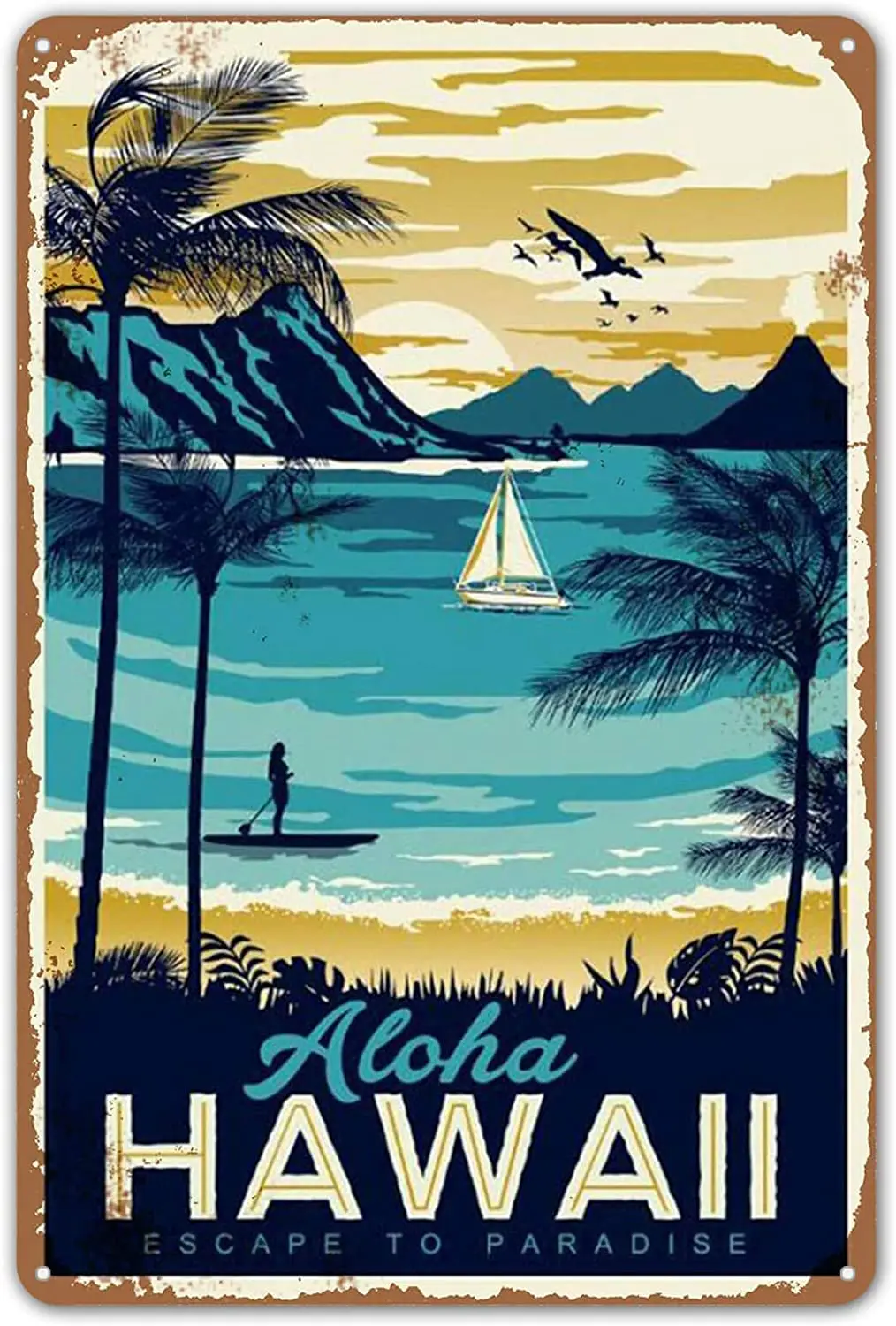 ZYPENG Tin Sign Retro Style Aloha Hawaii Bar Room Metal Sign Home Wall Decor 8 x 12 inches
ZYPENG Tin Sign Retro Style Aloha Hawaii Bar Room Metal Sign Home Wall Decor 8 x 12 inches
