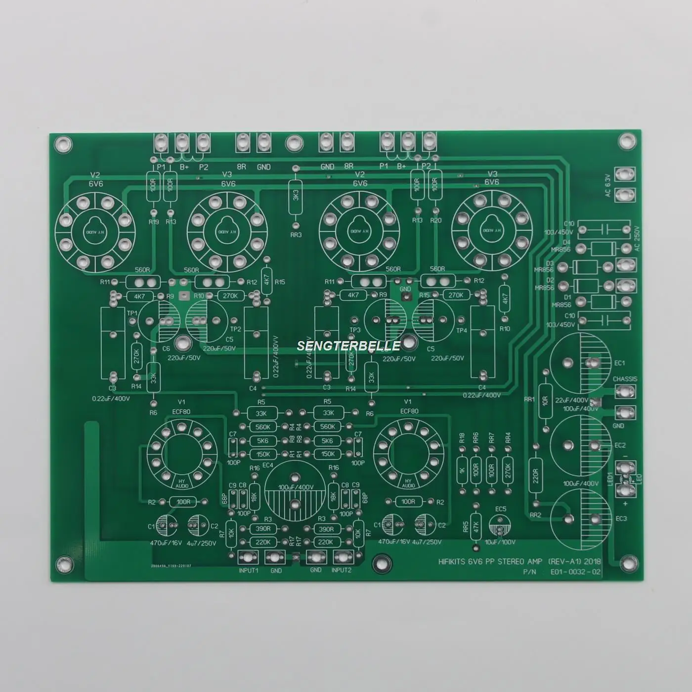 HiFi 6V6 / 6P6P + ECF80 / 6F1 Stereo Push-Pull Amplifier Board PCB Tube Amp Bare Board
HiFi 6V6 / 6P6P + ECF80 / 6F1 Stereo Push-Pull Amplifier Board PCB Tube Amp Bare Board
