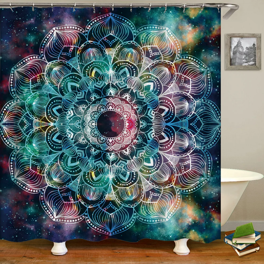 3d Printing Modern Bohemia India Shower Curtain Bathroom Waterproof Bath Curtain With Hooks Washable Cloth Home Decoration 
3d Printing Modern Bohemia India Shower Curtain Bathroom Waterproof Bath Curtain With Hooks Washable Cloth Home Decoration