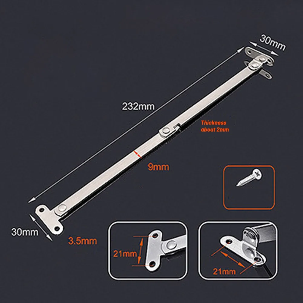 2pcs Stainless Steel Folding 180 Degree Lid Support Hinges For Furniture Cabinet, Office Shelf, Bookshelf,Office Racks Hinges
2pcs Stainless Steel Folding 180 Degree Lid Support Hinges For Furniture Cabinet, Office Shelf, Bookshelf,Office Racks Hinges