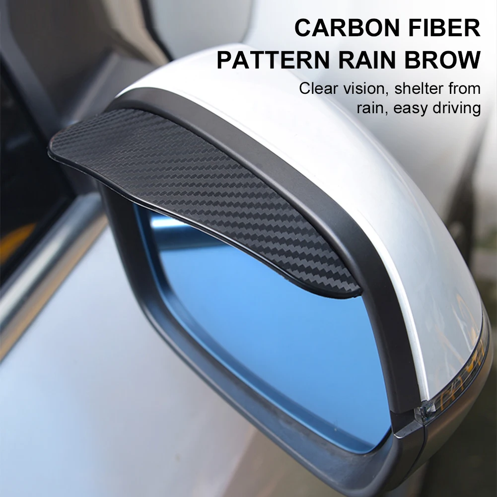 2PCS Universal Car Rear View Mirror Rain Cover Sun Visor Eyebrow Carbon Fiber Side View Mirror Rain Guard Auto Accessories
2PCS Universal Car Rear View Mirror Rain Cover Sun Visor Eyebrow Carbon Fiber Side View Mirror Rain Guard Auto Accessories
