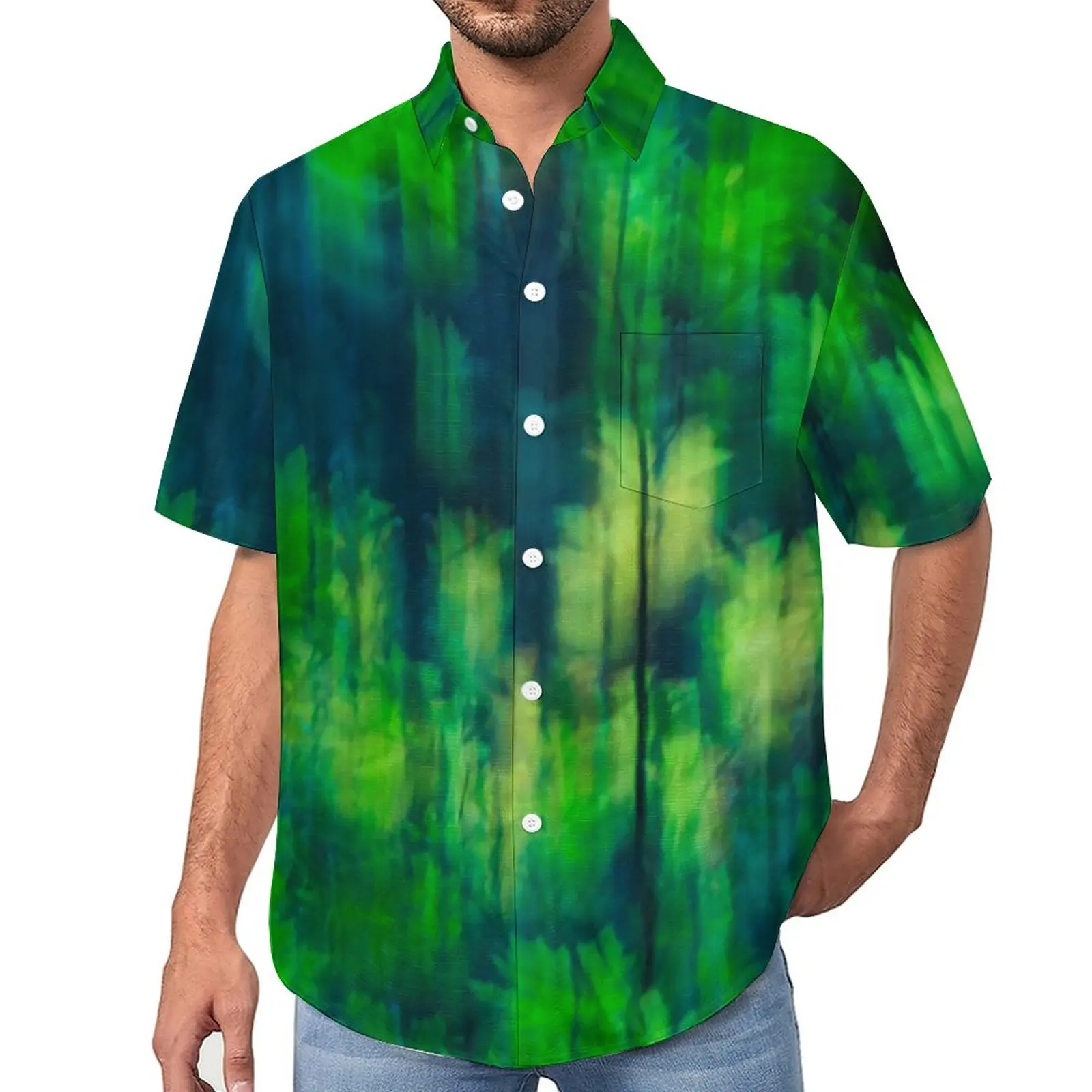 Bright Green Forest Blouses Men Abstract Blur Print Casual Shirts Summer Short Sleeve Custom Vintage Oversized Vacation Shirt
Bright Green Forest Blouses Men Abstract Blur Print Casual Shirts Summer Short Sleeve Custom Vintage Oversized Vacation Shirt