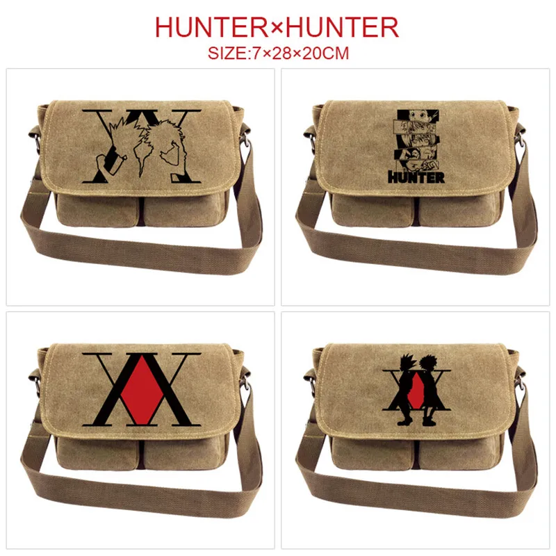 Холщовая сумка-мессенджер через плечо Hunter X Hunter, мультяшный школьный тоут для книг из аниме
Холщовая сумка-мессенджер через плечо Hunter X Hunter, мультяшный школьный тоут для книг из аниме