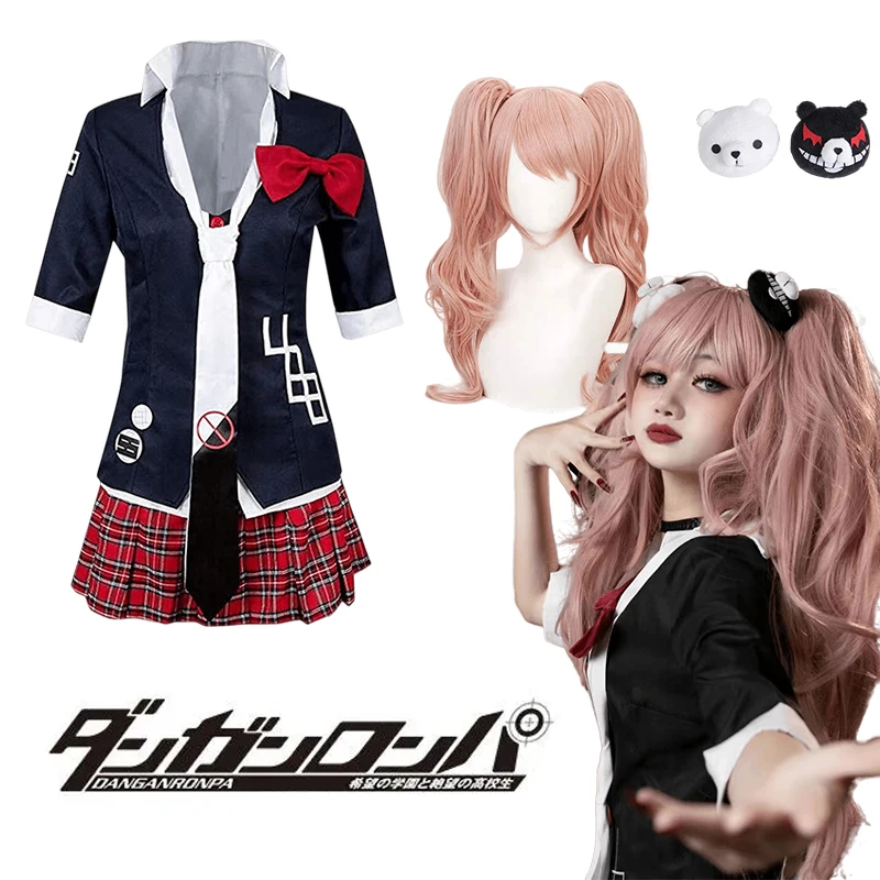 Anime Danganronpa Cosplay Costume Junko Enoshima Cosplay Women's School Uniform Suit Cafe Work Clothes Skirt Halloween Costumes
Anime Danganronpa Cosplay Costume Junko Enoshima Cosplay Women's School Uniform Suit Cafe Work Clothes Skirt Halloween Costumes
