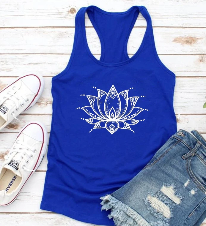 Lotus Flower Tank Muscle Tee Yoga Tank Summer Shirt Gift for Women Tank Top for Women Floral Womens Clothes Casual M
Lotus Flower Tank Muscle Tee Yoga Tank Summer Shirt Gift for Women Tank Top for Women Floral Womens Clothes Casual M