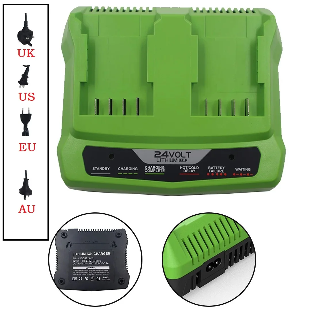 Li-Ion Battery Charger For Greenworks 24V Rechargeable Chainsaw Electric Tool For Greenworks Tools Power
Li-Ion Battery Charger For Greenworks 24V Rechargeable Chainsaw Electric Tool For Greenworks Tools Power