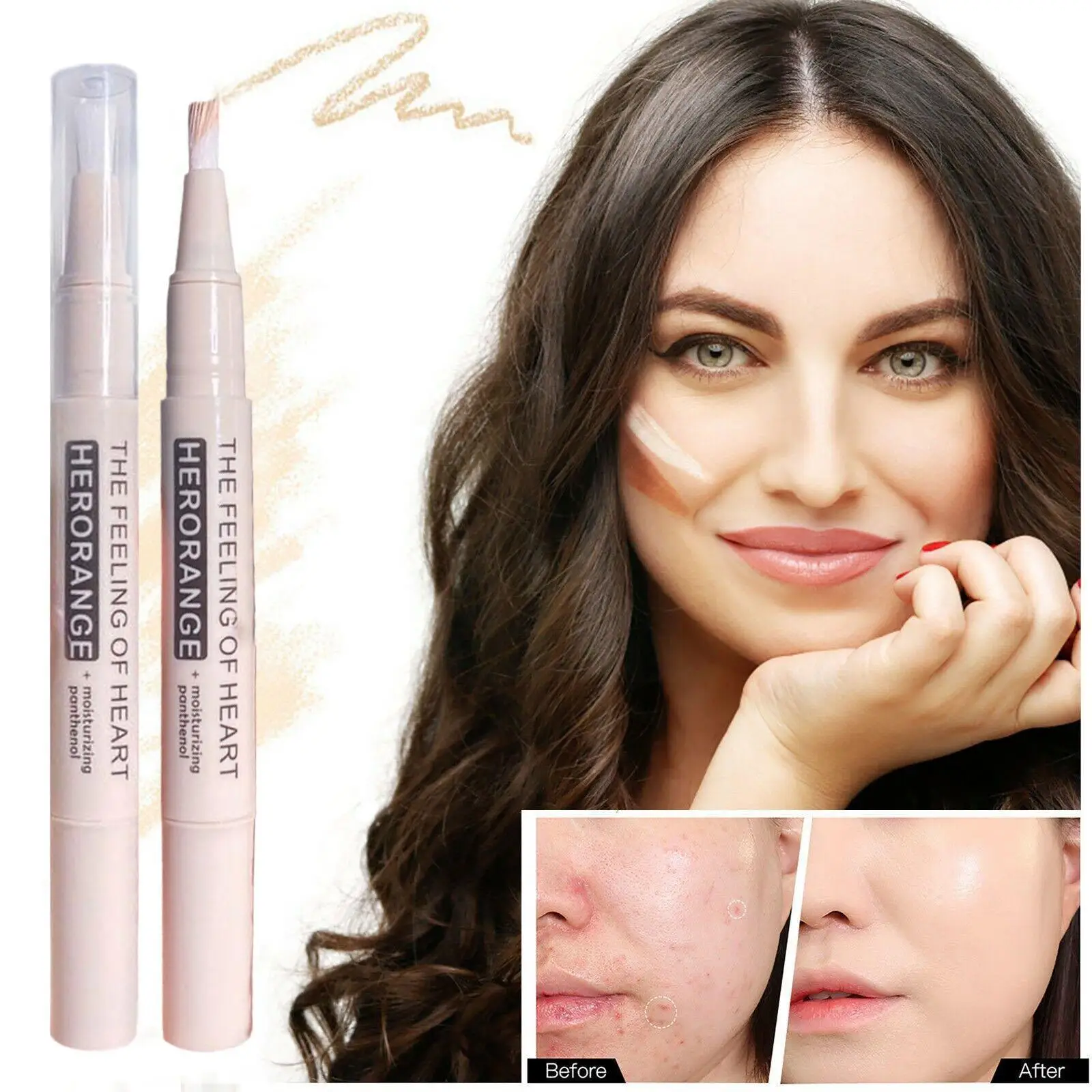 Matte Liquid Concealer Pen With Brush Foundation Cream Waterproof Brighten Dark Cosmetic Makeup Invisible Pores Lasting Cir B9u4
Matte Liquid Concealer Pen With Brush Foundation Cream Waterproof Brighten Dark Cosmetic Makeup Invisible Pores Lasting Cir B9u4