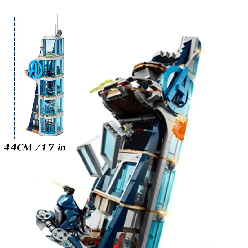 Avengers Tower superheroes Iron Man FIT 76166 Marvel black widow Thanos Aircraft Toy Figures Spiderman Building Block Brick Kid
Avengers Tower superheroes Iron Man FIT 76166 Marvel black widow Thanos Aircraft Toy Figures Spiderman Building Block Brick Kid