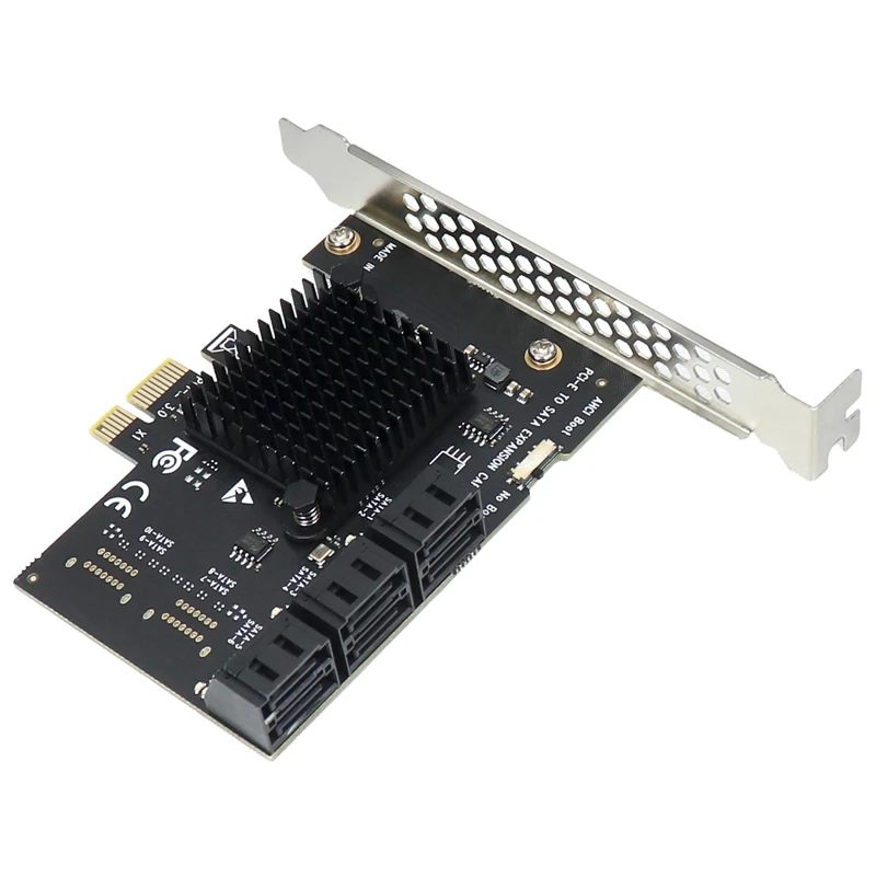 PCI-E SATA Expansion Card Pcie 1X To 6-Port SATA3.0 6Gbps Desktop Solid State Drive Expansion Card For BTC Miner Mining
PCI-E SATA Expansion Card Pcie 1X To 6-Port SATA3.0 6Gbps Desktop Solid State Drive Expansion Card For BTC Miner Mining