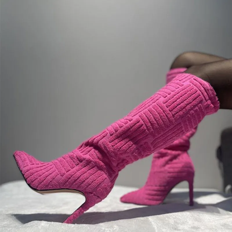 Brand New Autumn Winter Knee High Boots Women Sexy Party Mature Thin High Heels Women's Boots Flock INS Club Female Trendy Shoes
Brand New Autumn Winter Knee High Boots Women Sexy Party Mature Thin High Heels Women's Boots Flock INS Club Female Trendy Shoes
