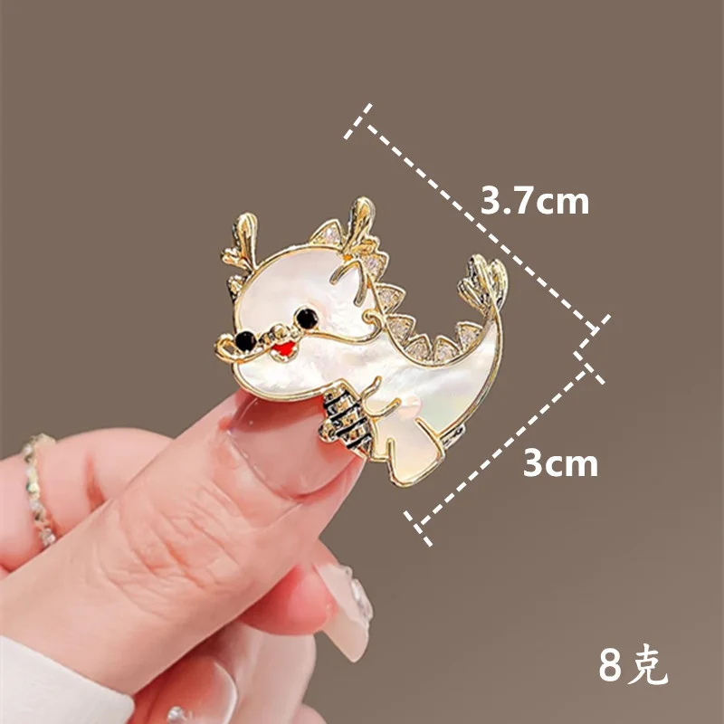 

Cute Cartoon Chinese Zodiac Dragon Brooch For Women Girl Enamel Animal Pins Sweater Clothing Lapel Badge Jewelry Birthday Gifts