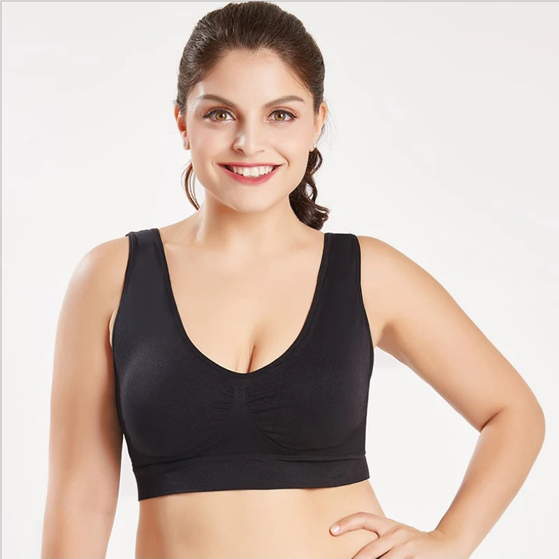 Women Sport Bra Big Size Black White Breathable Wire Free Sleep Daily Yoga Bra,Women Padded Sports Top Sujetador Deportivo
Women Sport Bra Big Size Black White Breathable Wire Free Sleep Daily Yoga Bra,Women Padded Sports Top Sujetador Deportivo
