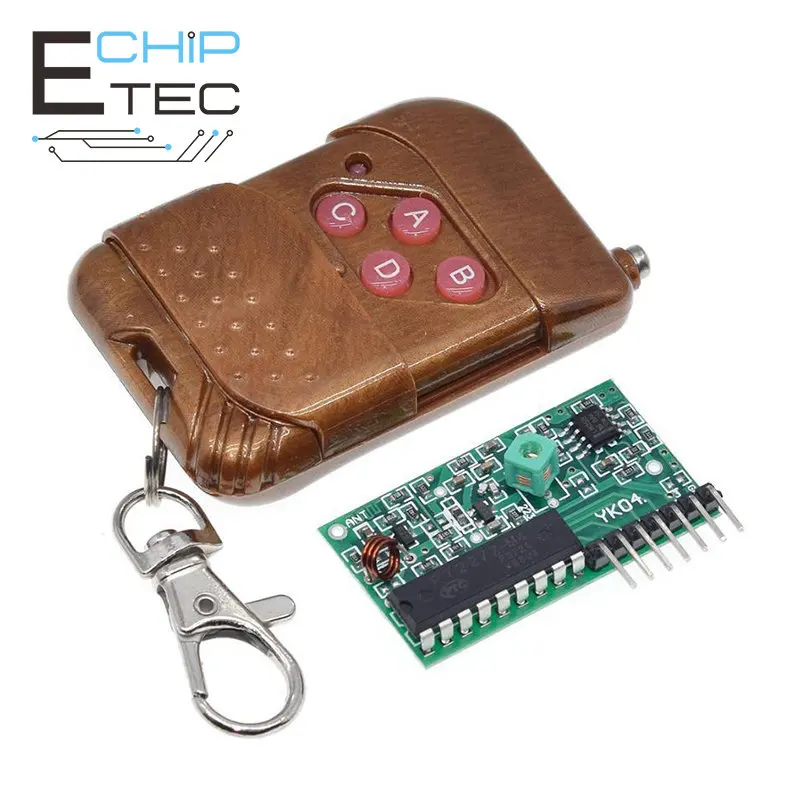 

Free shipping 1PCS IC 2262/2272 4CH 315Mhz Key Wireless Remote Control Kits Receiver Module