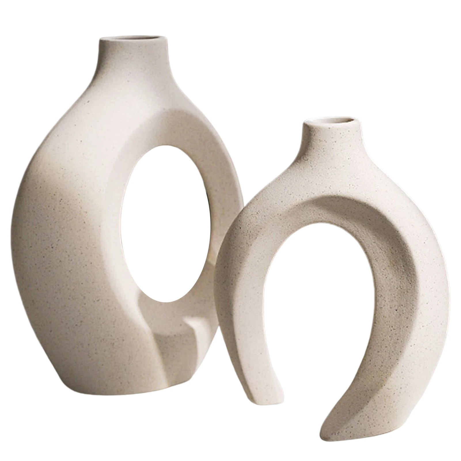 Simple Household Ceramic Decorative Vase Scrub Surface Texture White Vase for Living Room and Study Decor gass
Simple Household Ceramic Decorative Vase Scrub Surface Texture White Vase for Living Room and Study Decor gass