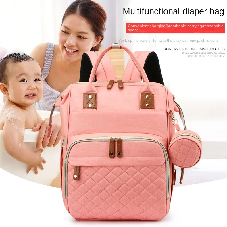 Mommy Bag Portable Baby Folding Bed Bag Large-capacity Extendable Bed Double Shoulder Diaper Bag Backpack Baby Care
Mommy Bag Portable Baby Folding Bed Bag Large-capacity Extendable Bed Double Shoulder Diaper Bag Backpack Baby Care