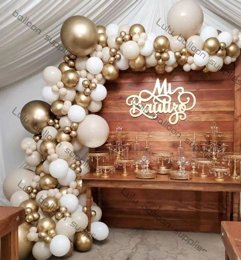 183 pcs Balloon Garland Arch Kit sand chrome gold Balloon for Wedding Birthday Party Baby Shower Party Background Decoration
183 pcs Balloon Garland Arch Kit sand chrome gold Balloon for Wedding Birthday Party Baby Shower Party Background Decoration