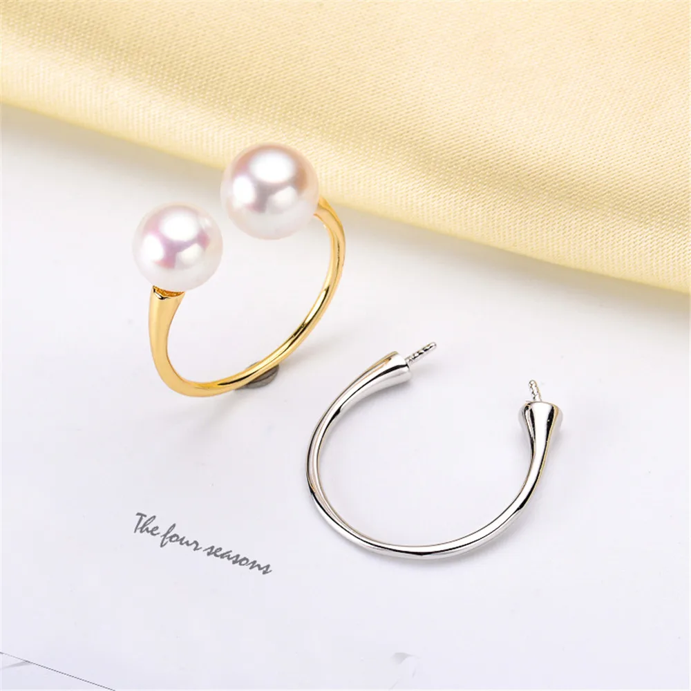 Wholesale Classic 925 Silver Ring Accessories Settings Adjustable Blank Pearl Ring Setting Base For Women Diy Jewelry Making
Wholesale Classic 925 Silver Ring Accessories Settings Adjustable Blank Pearl Ring Setting Base For Women Diy Jewelry Making