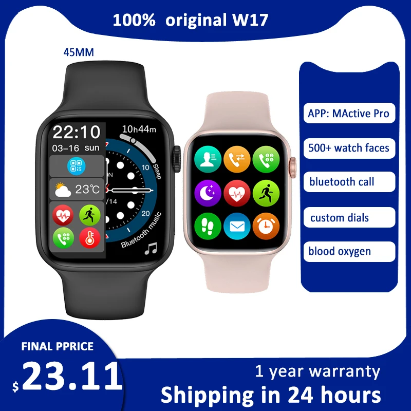 Original W17 Smart watch iwo Series 7 Bluetooth Call 1.9" Full Screen Smartwatch Men Women Fitness Tracker For Android IOS
Original W17 Smart watch iwo Series 7 Bluetooth Call 1.9" Full Screen Smartwatch Men Women Fitness Tracker For Android IOS