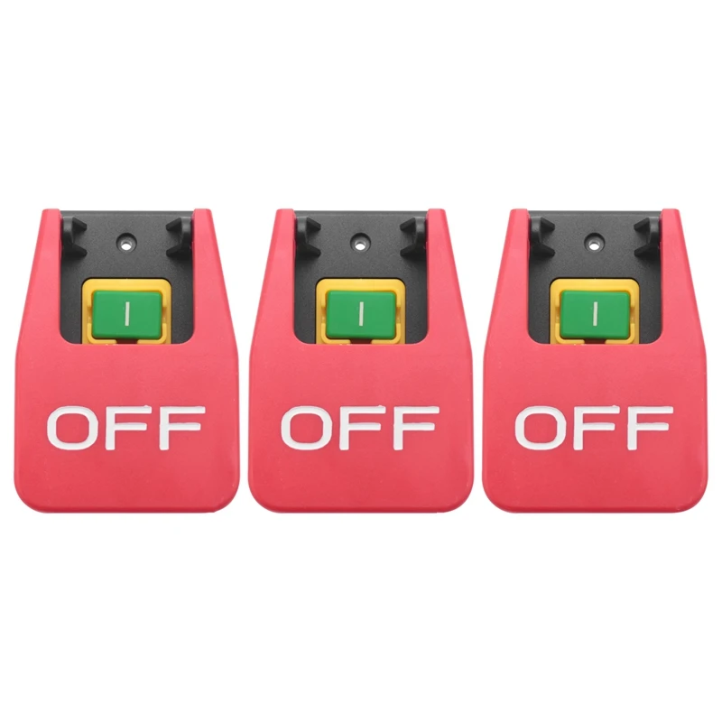3X Off-On Red Cover Emergency Stop Push Button Switch 16A Power-Off/Undervoltage Protection Electromagnetic Start Switch
3X Off-On Red Cover Emergency Stop Push Button Switch 16A Power-Off/Undervoltage Protection Electromagnetic Start Switch