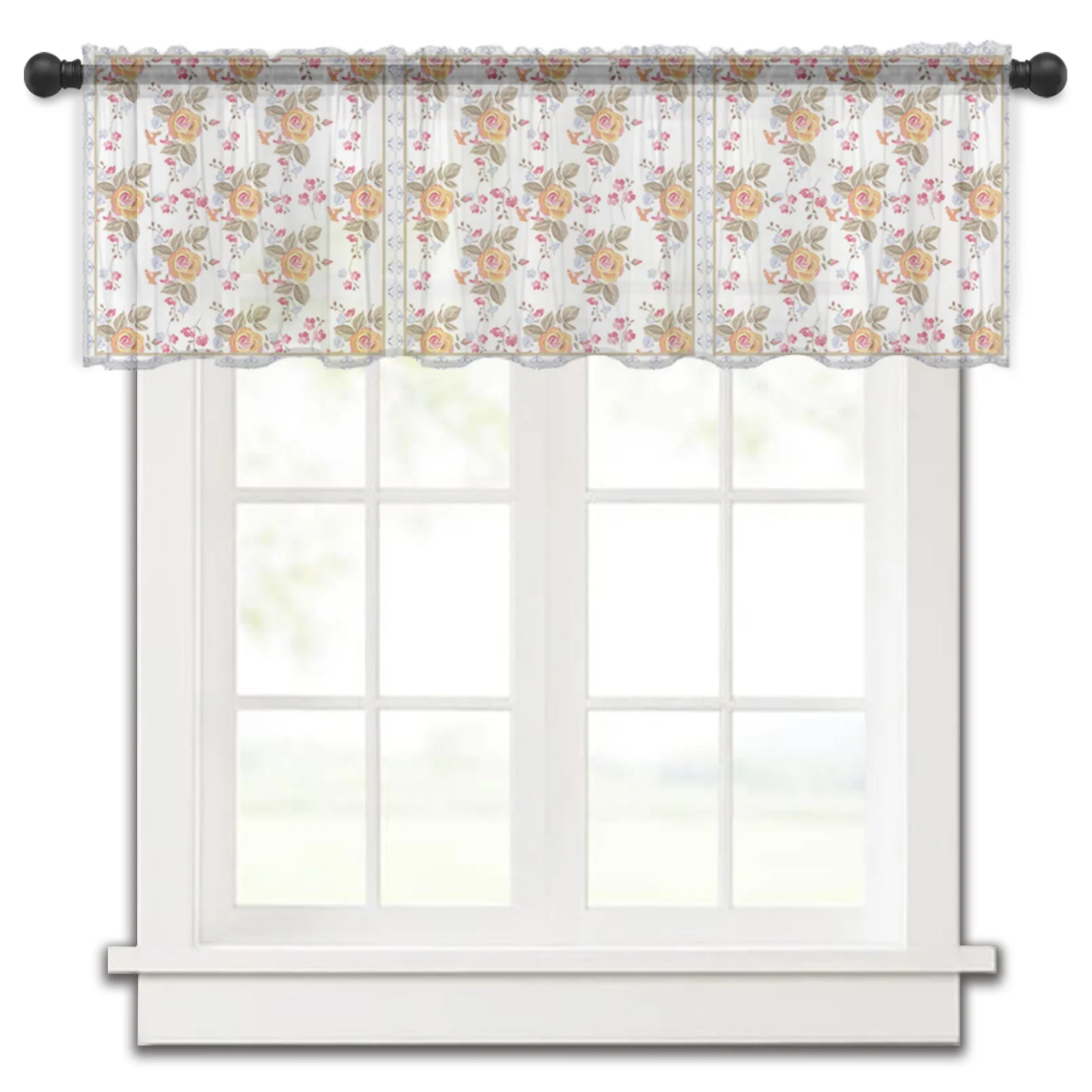 Leaf Line Flower Plant Kitchen Small Window Curtain Tulle Sheer Short Curtain Bedroom Living Room Home Decor Voile Drapes
Leaf Line Flower Plant Kitchen Small Window Curtain Tulle Sheer Short Curtain Bedroom Living Room Home Decor Voile Drapes