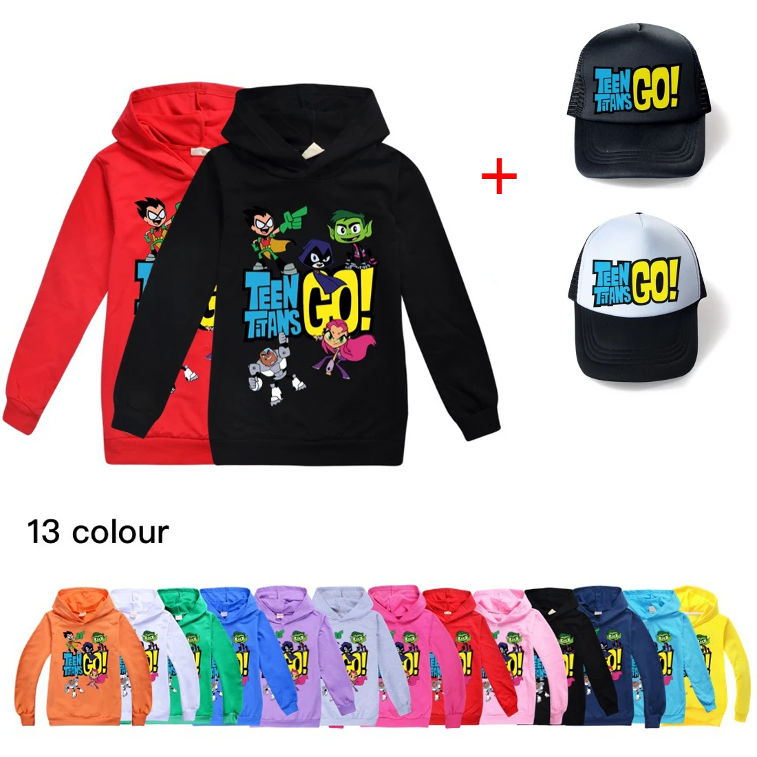 Cartoon Teens Titan GO Hoody Kids Clothes Casual Girls Hoodies Fashion Boys Long Sleeve Pullover Sweatshirt 3-16Y Children Tops
Cartoon Teens Titan GO Hoody Kids Clothes Casual Girls Hoodies Fashion Boys Long Sleeve Pullover Sweatshirt 3-16Y Children Tops
